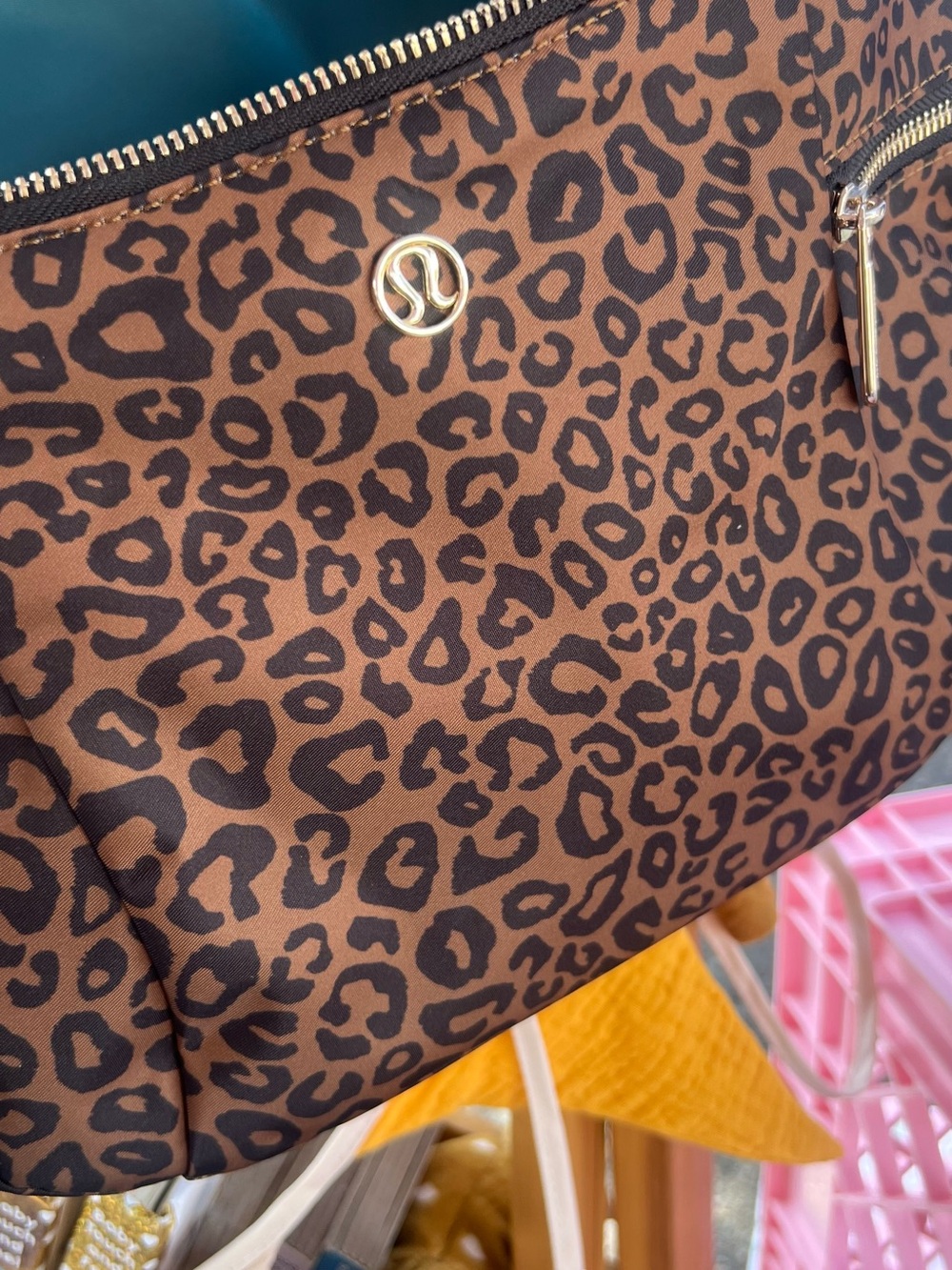 Leopard Print LULULEMON SLOUCHY SLING BAG Shoulder Bag - Brown - Picture 4 of 4